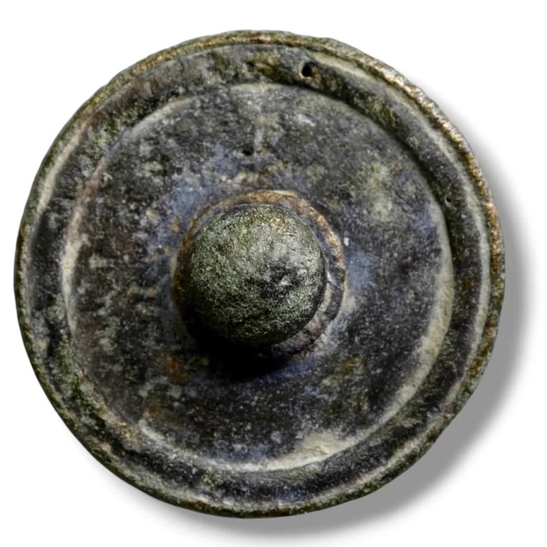 Byzantine Bronze Disc Weight with Central Boss, circa 5th–7th century AD.