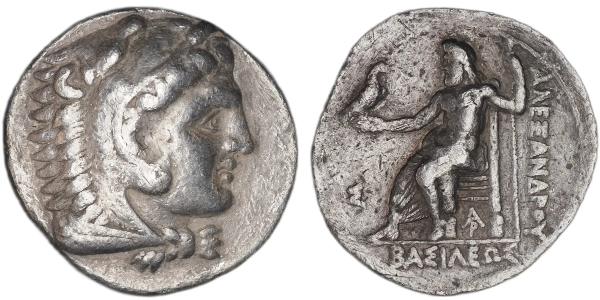 Alexander III AR Tetradrachm, Arados, Phoenicia, c.324-320 BC Herakles/Zeus