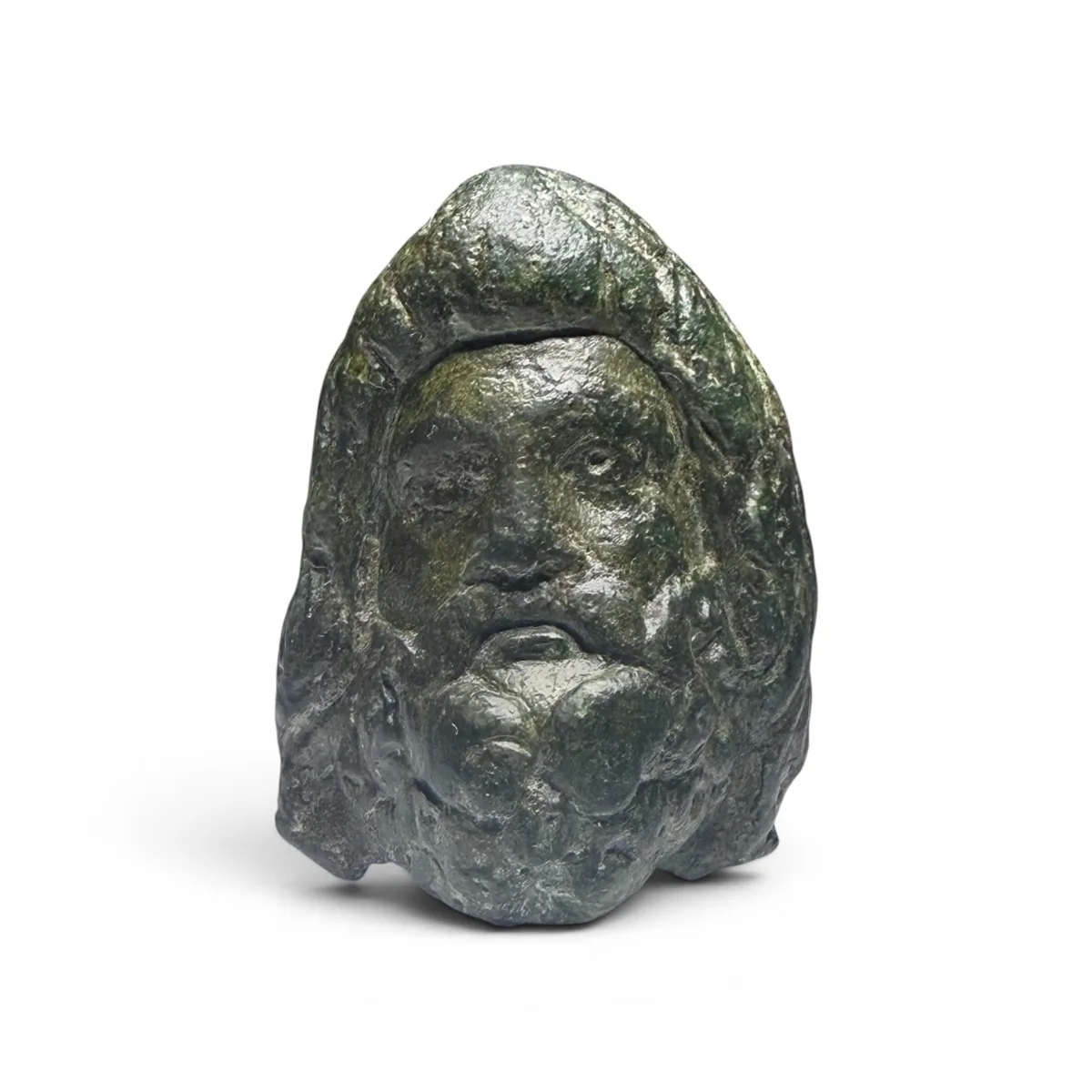 Bronze Steelyard Weight (Aequipondium) in the Form of the Bust of Asklepios.