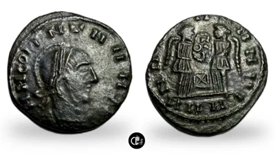 Constantine I. Contemporary Imitation. Possibly in the Balkans. Ca. AD 318-319 or later
