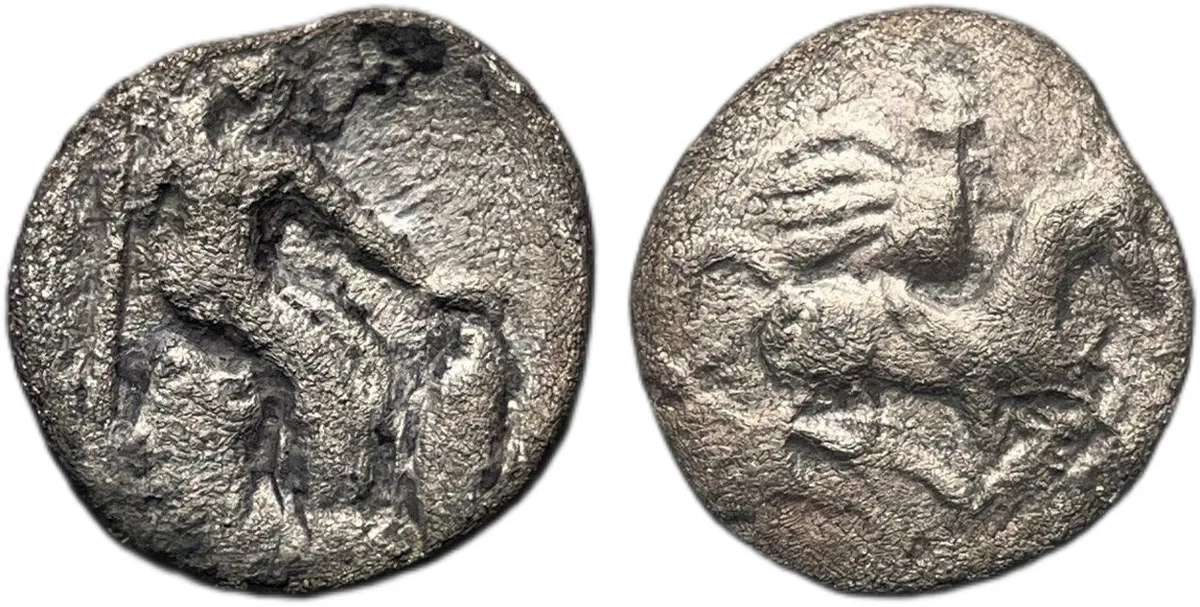Cilicia, uncertain, 4th century B.C, obol, 0.42g