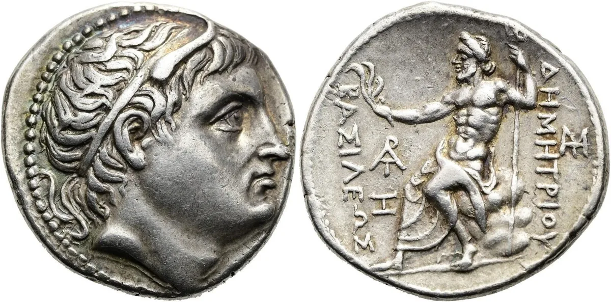 MACEDONIAN KINGDOM — Demetrios I Poliorketes, 306-283 BC. Silver tetradrachm