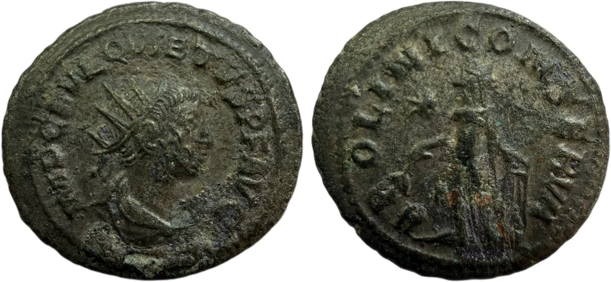 Quietus, billon Antoninianus,