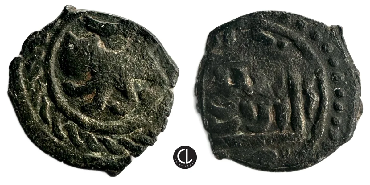 Mamluks, temp. al-Ashraf Nasir al-Din Sha'ban II, Hama Mint, AE Fals, AH 764-778 / AD 1363-1377