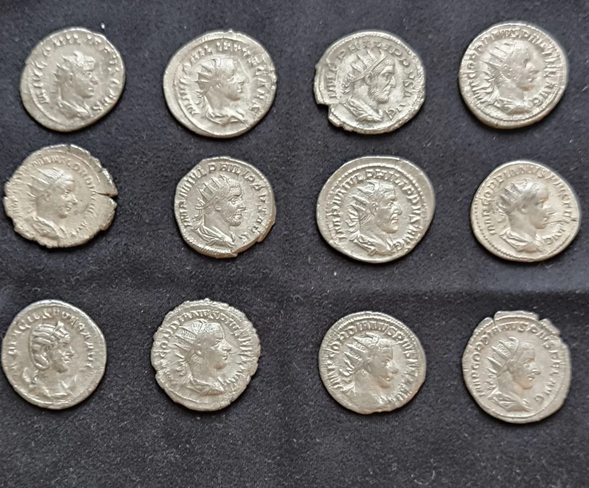 Roman Imperial Group Lot of 12 AR Antoninianii Philip I Gordian III Empress 3rd