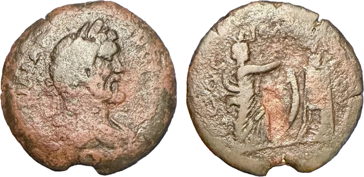 Antoninus Pius, Pharos (lighthouse) of Alexandria drachm, RY 12 (148/9 CE)