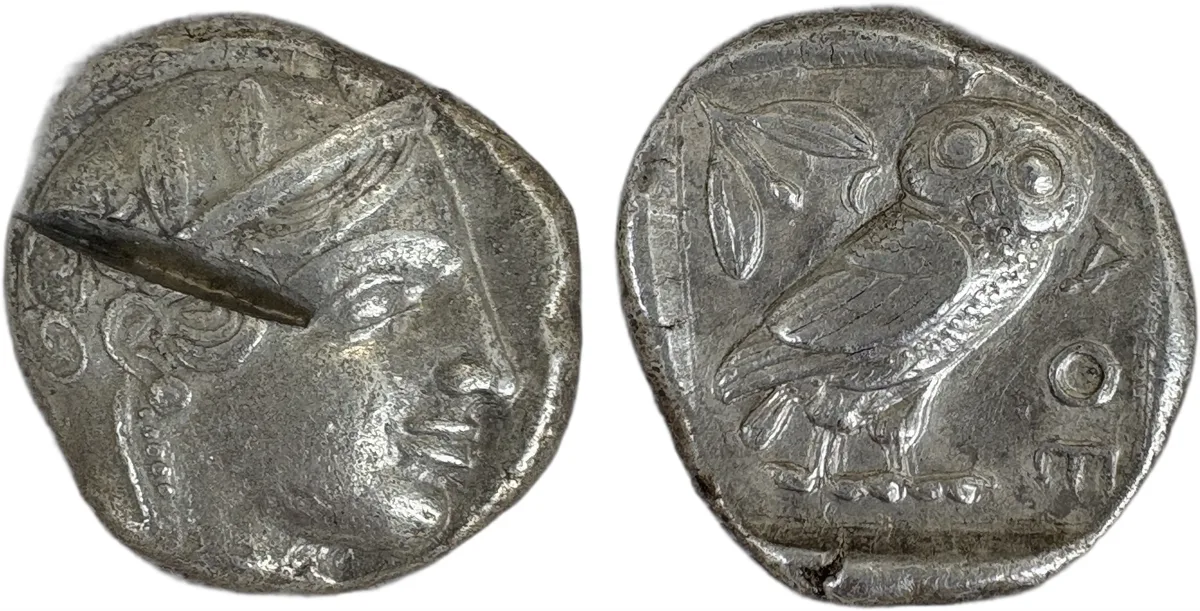 Athena Owl Tetradrachm Transitional Period
