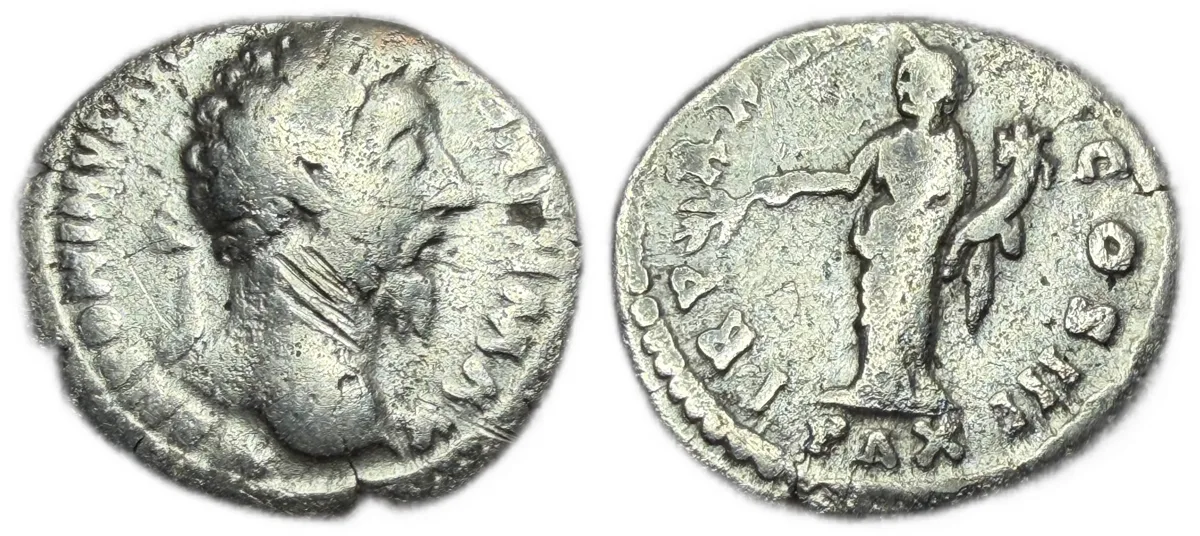 Marcus Aurelius, as Augustus (AD 161-180). AR denarius