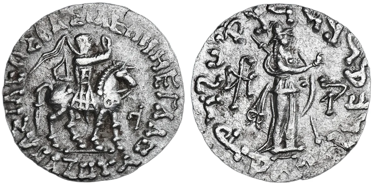 Azes II, Tetradrachm, silver, reign 35–12 BC