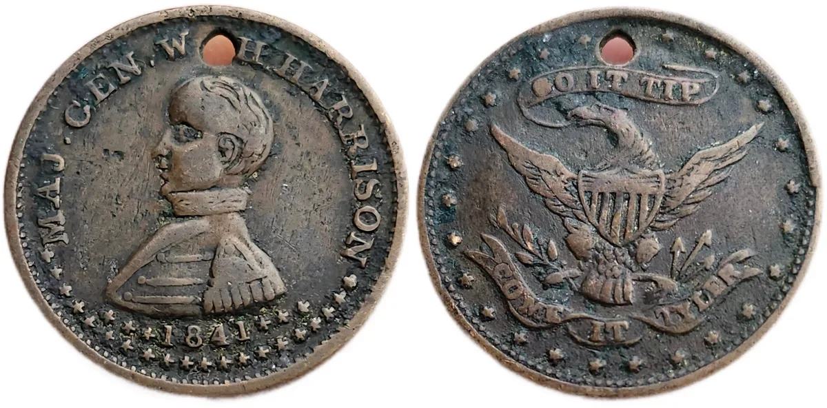 1841  William H Harrison Campaign Medal 1840-33