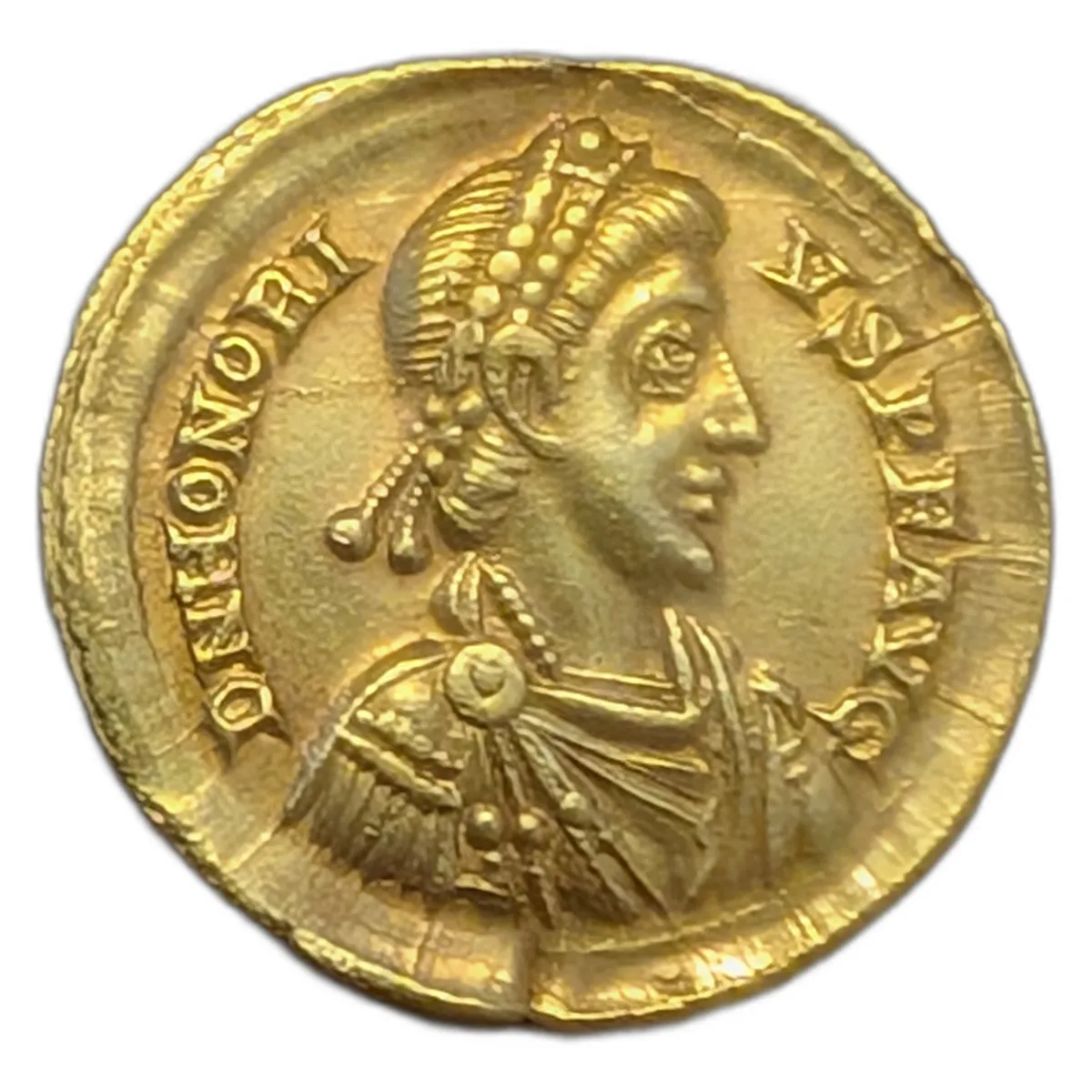 Honorius (395-402 AD) AV Solidus Mediolanum mint
