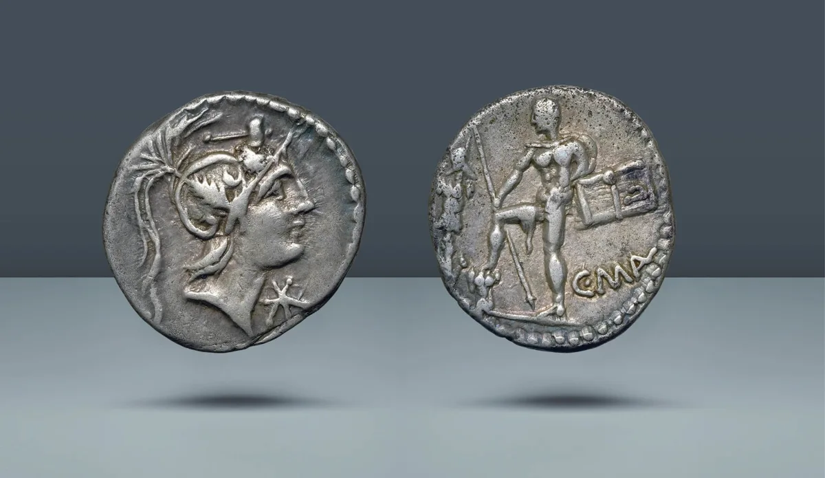 Roman Republic. C.Mall. A.Albinvs S.F., L. Metel. Rome, 96 BC(?)